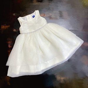 Janie & Jack White Special Occasion Chiffon Dress